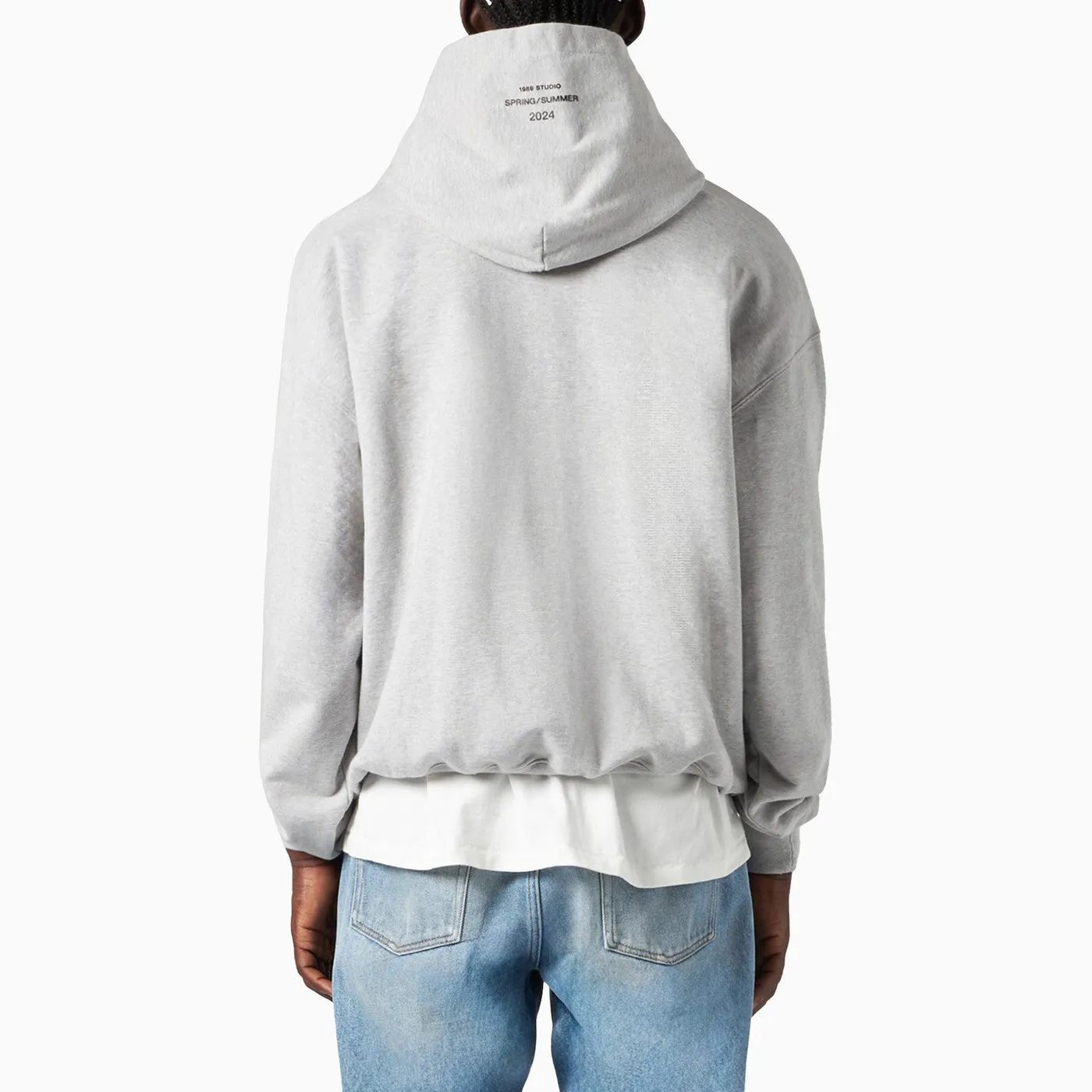 1989 STUDIO    1989 Studio Slime Hoodie Oatmeal Grey