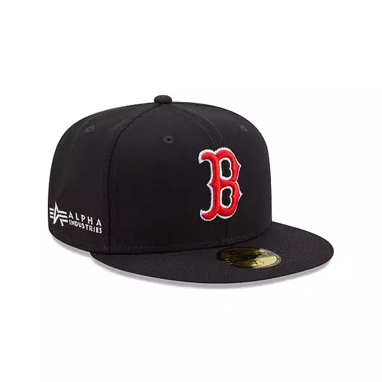 [60194084] Boston Red Sox Alpha Industry Navy 59FIFTY Men's Fitted Hat