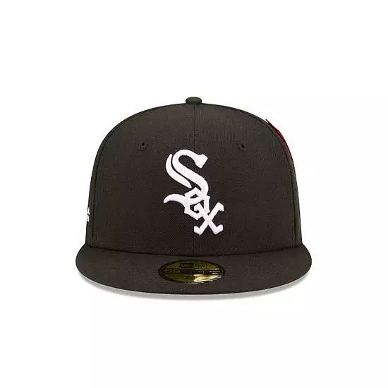 [60194086] Chicago White Sox Alpha Industry Black 59FIFTY Men's Fitted Hat