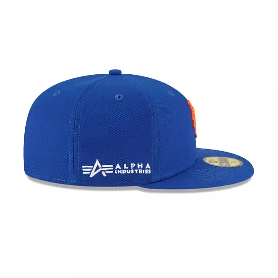 [60194098] New York Mets Alpha Industry Blue 59FIFTY Men's Fitted Hat