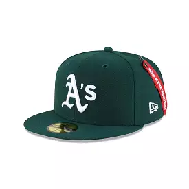 [60194100] Oakland Athletics Alpha Industry Green 59FIFTY Men's Fitted Hat