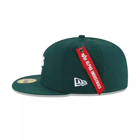 [60194100] Oakland Athletics Alpha Industry Green 59FIFTY Men's Fitted Hat