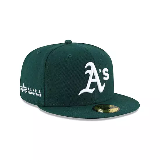 [60194100] Oakland Athletics Alpha Industry Green 59FIFTY Men's Fitted Hat