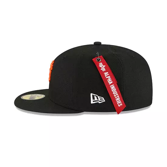 [60194104] San Francisco Giants Alpha Industry Black 59FIFTY Men's Fitted Hat