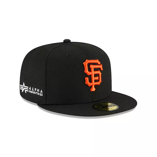 [60194104] San Francisco Giants Alpha Industry Black 59FIFTY Men's Fitted Hat