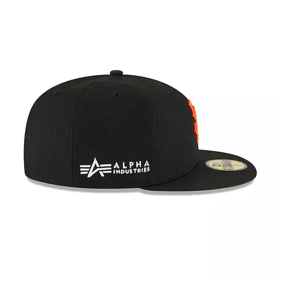 [60194104] San Francisco Giants Alpha Industry Black 59FIFTY Men's Fitted Hat