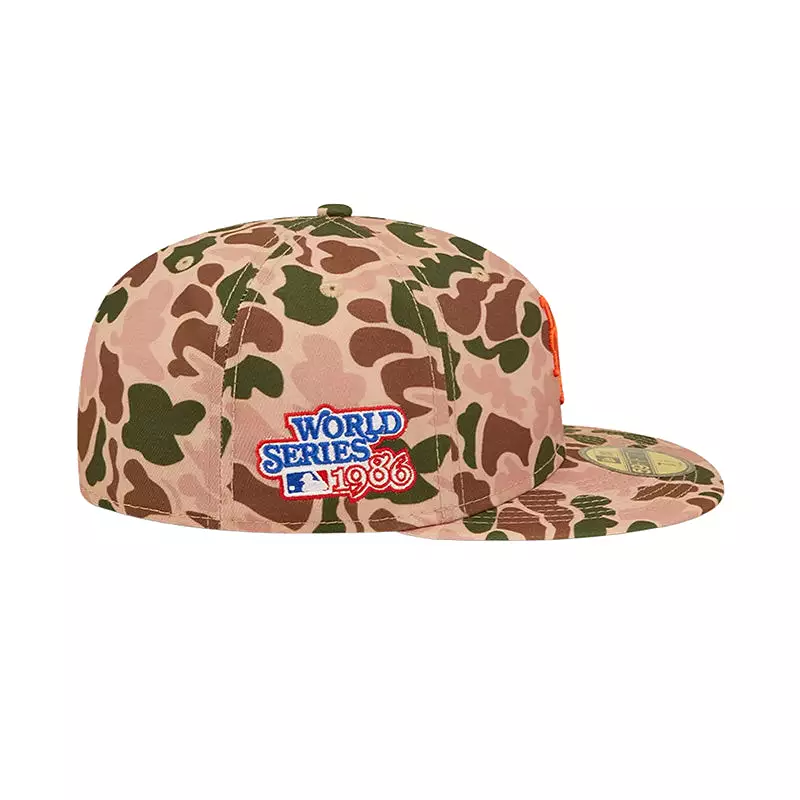 [60237949] New York Mets 86 WS Camo 59FIFTY Men's Fitted Hat