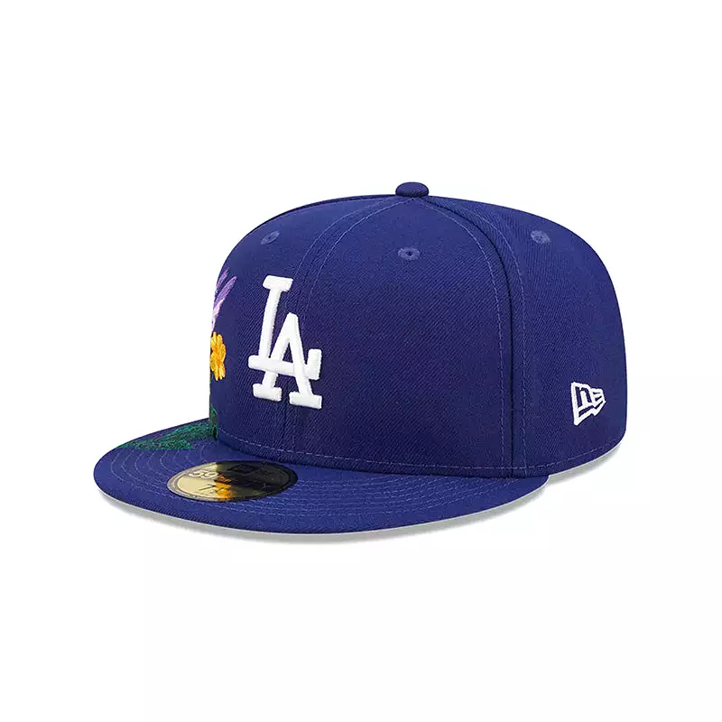 [60243444] Los Angeles Dodgers Blooming Blue 59FIFTY Men's Fitted Hat