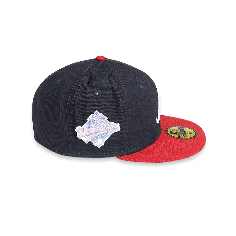 [60243505] Atlanta Braves 98 WS POP SWEAT Navy 59FIFTY Men's Fitted Hat