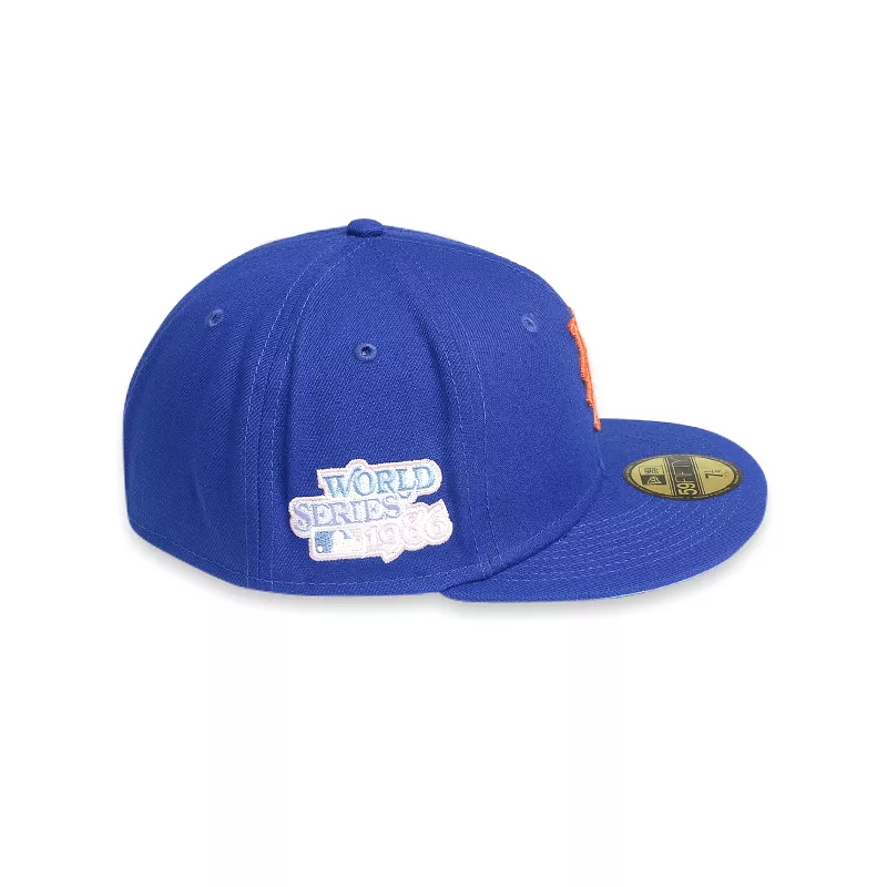 [60243520] New York Mets 86 WS POP SWEAT Blue 59FIFTY Men's Fitted Hat