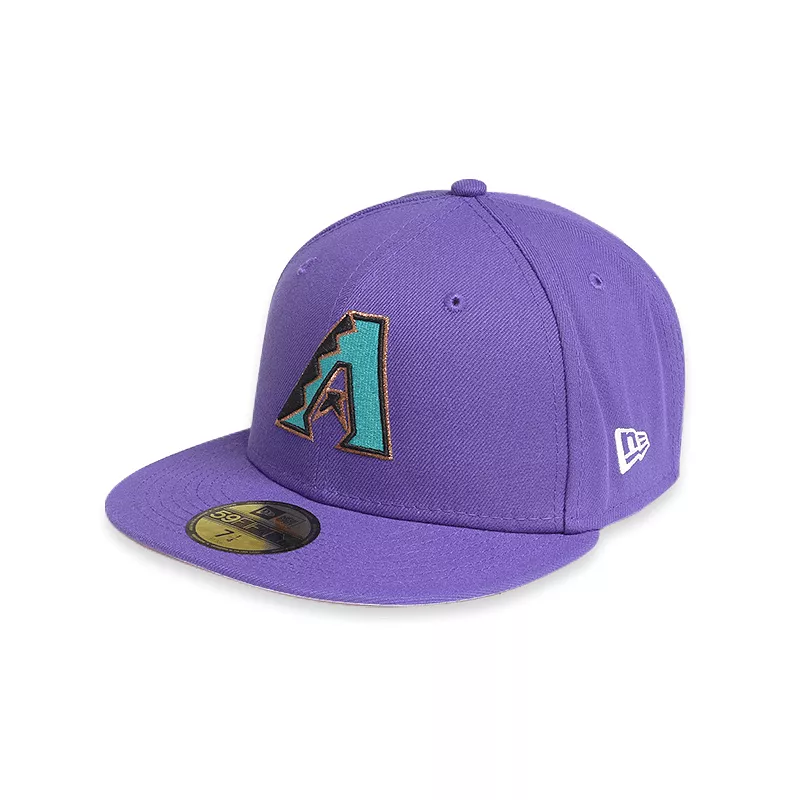 [60243528] Arizona Diamondbacks 01 WS POP SWEAT Purple 59FIFTY Men's Fitted Hat