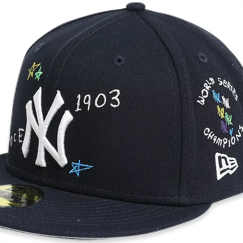 [60243726] New York Yankees Scribble Navy 59FIFTY Men's Fitted Hat