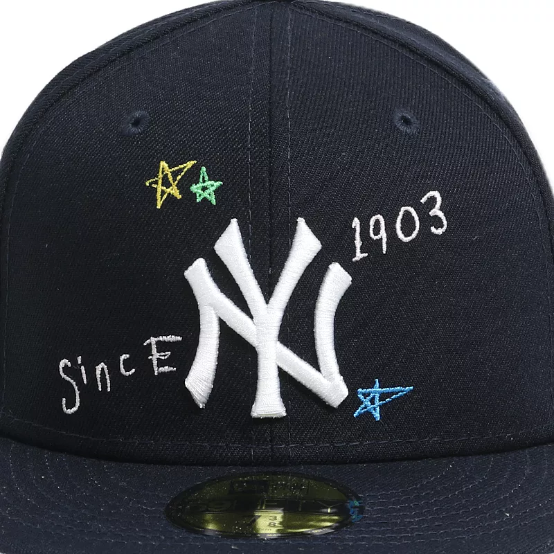 [60243726] New York Yankees Scribble Navy 59FIFTY Men's Fitted Hat