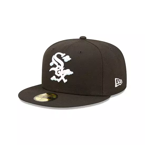 [60243847] Chicago White Sox 05 WS Comic Cloud Black 59FIFTY Men's Fitted Hat