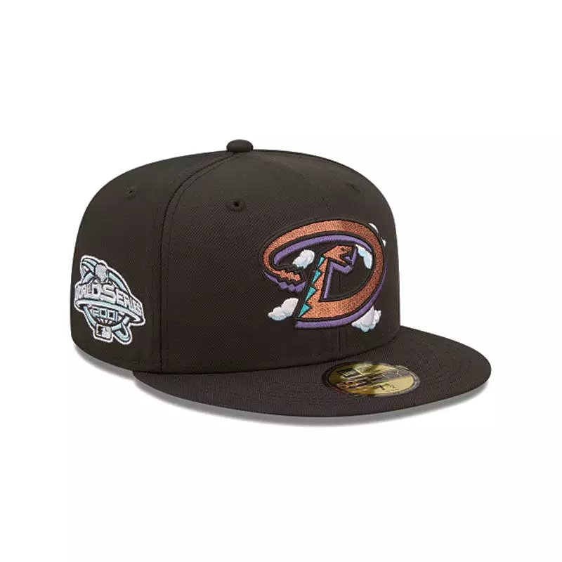 [60243854] Arizona Diamondbacks 01 WS Black 59FIFTY Men's Fitted Hat