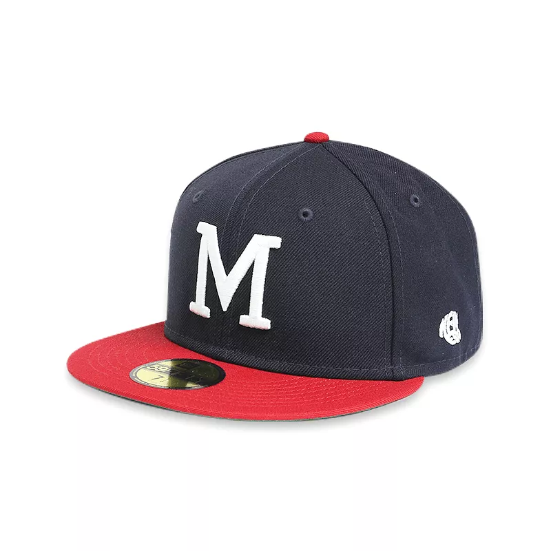 [60244526] Milwaukee Braves LOGO History Navy '57 WS 59FIFTY Men's Fitted Hat