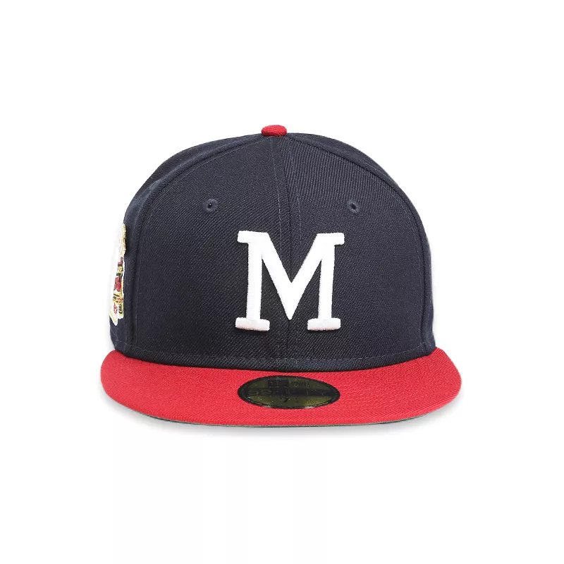 [60244526] Milwaukee Braves LOGO History Navy '57 WS 59FIFTY Men's Fitted Hat