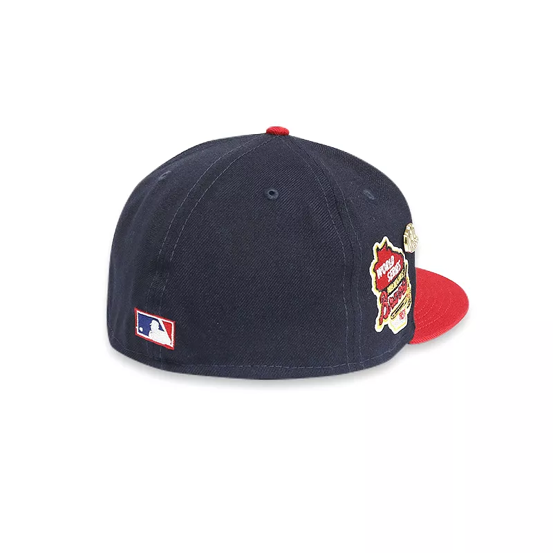 [60244526] Milwaukee Braves LOGO History Navy '57 WS 59FIFTY Men's Fitted Hat