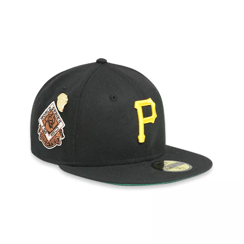 [60244531] Pittsburgh Pirates LOGO History Black 59FIFTY '60 WS Men's Fitted Hat