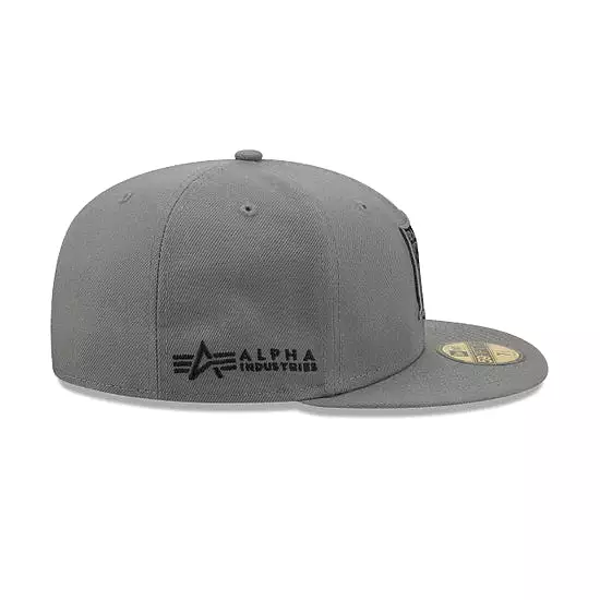 [60272221] Las Vegas Raiders Grey 59FIFTY Men's Fitted Hat