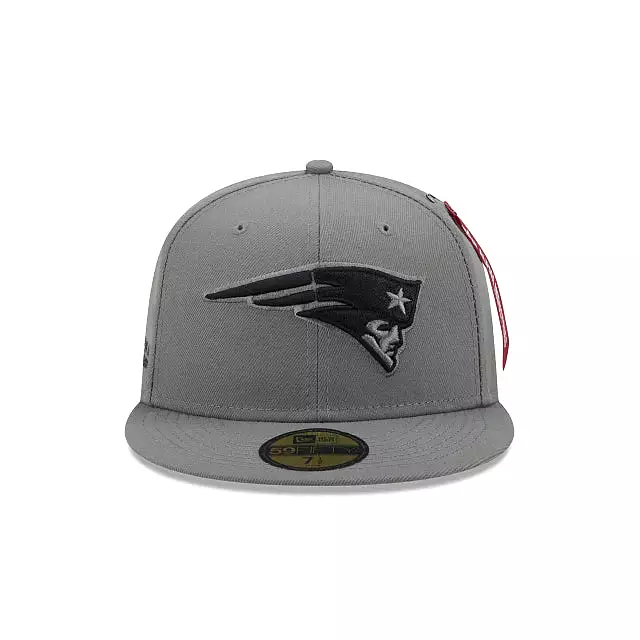 [60272229] New England Patriots Grey 59FIFTY Men's Fitted Hat