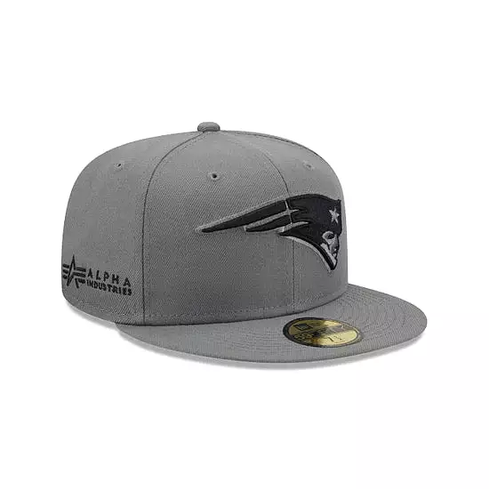 [60272229] New England Patriots Grey 59FIFTY Men's Fitted Hat