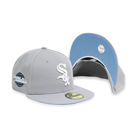 [70637571] Chicago White Sox Men's Grey Fitted Hats