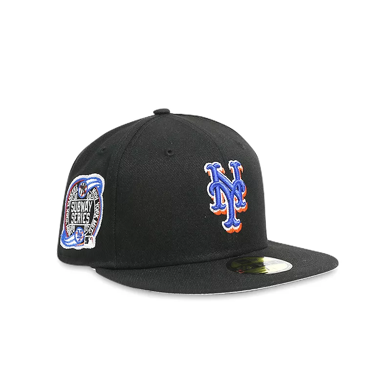 [70637649] New York Mets Men's Black Fitted Hat