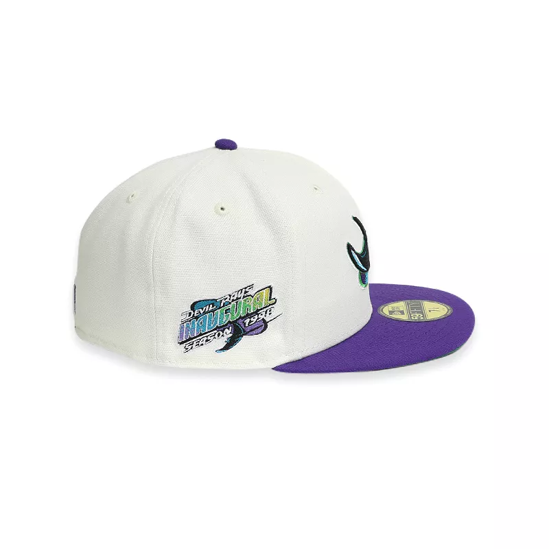 [70665623] Tampa Bay Rays '98 Inaugural White 59FIFTY Men's Fitted Hat