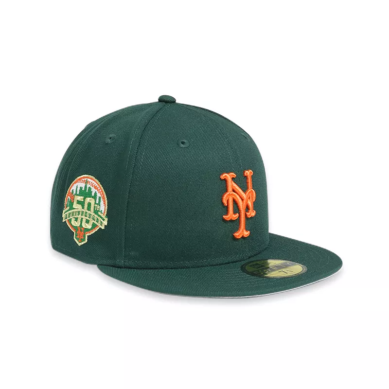 [70685656] New York Mets 50 Anniversary Green 59FIFTY Men's Fitted Hat