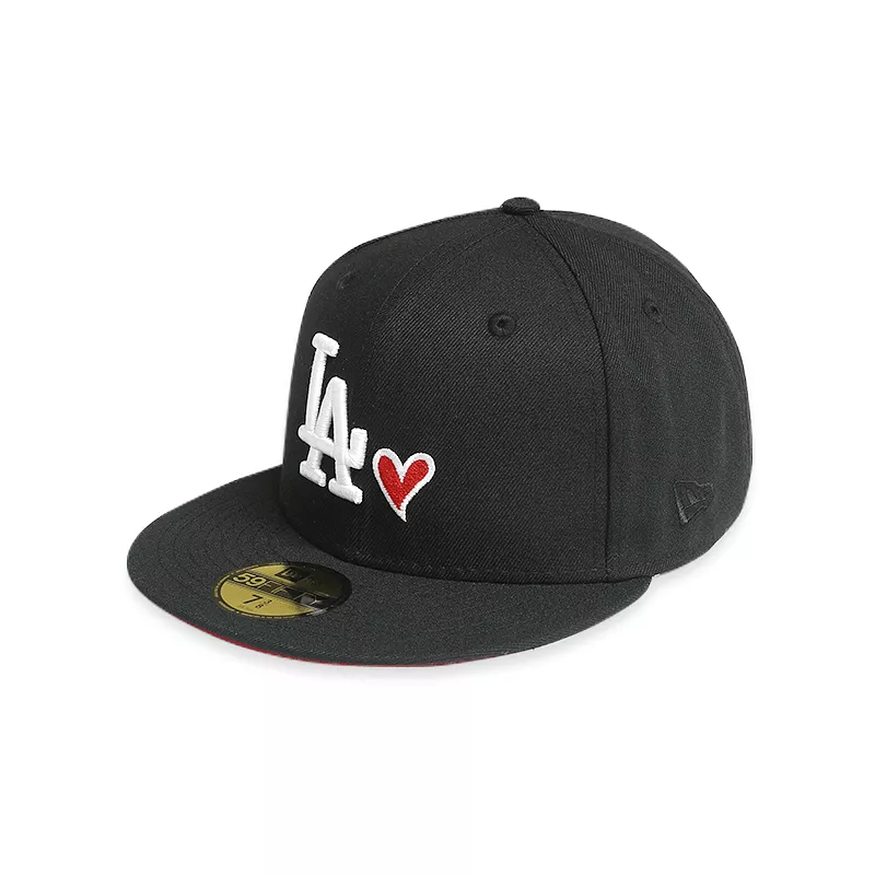 [70698999] Los Angeles Dodgers 50th Anniversary Black 59FIFTY Men's Fitted Hat