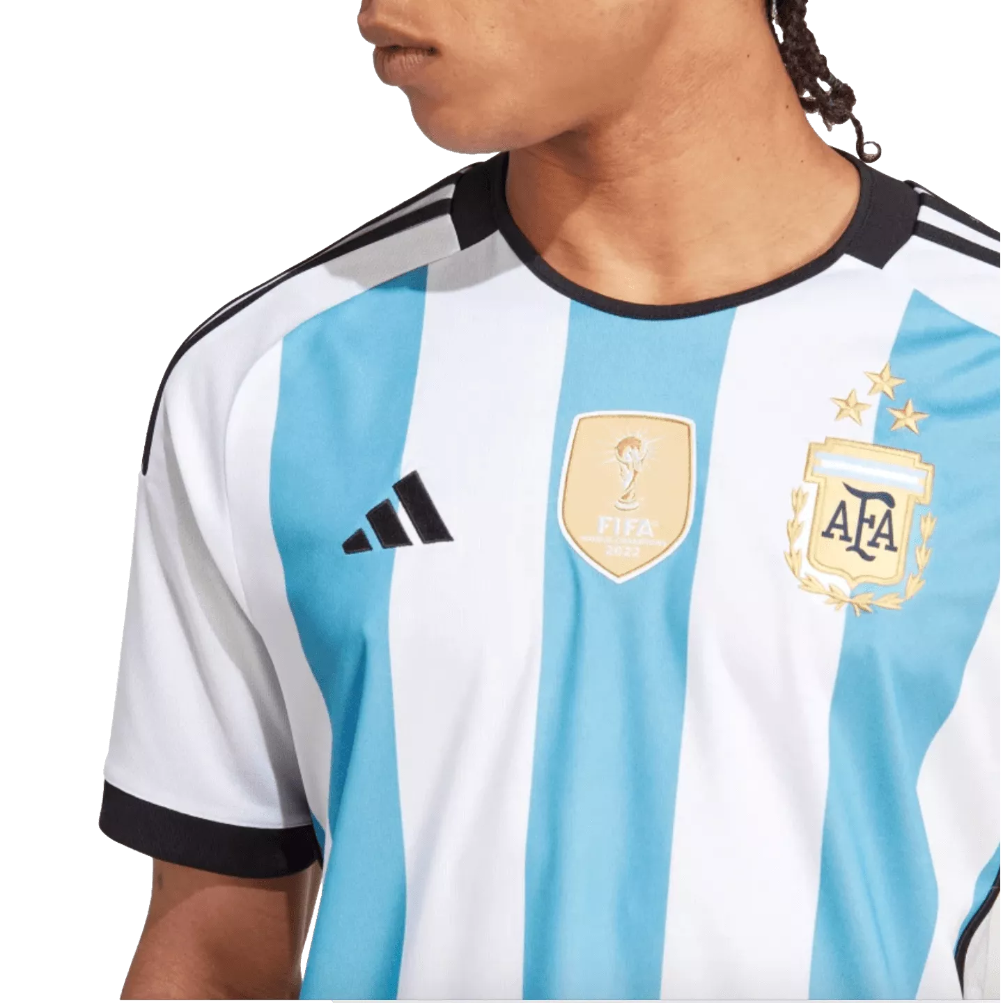 Adidas Argentina 2022 3-Star Winners Home Jersey