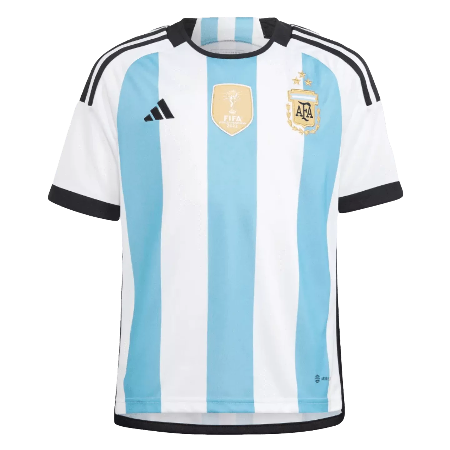 Adidas Argentina 2022 Youth 3-Star Winners Home Jersey