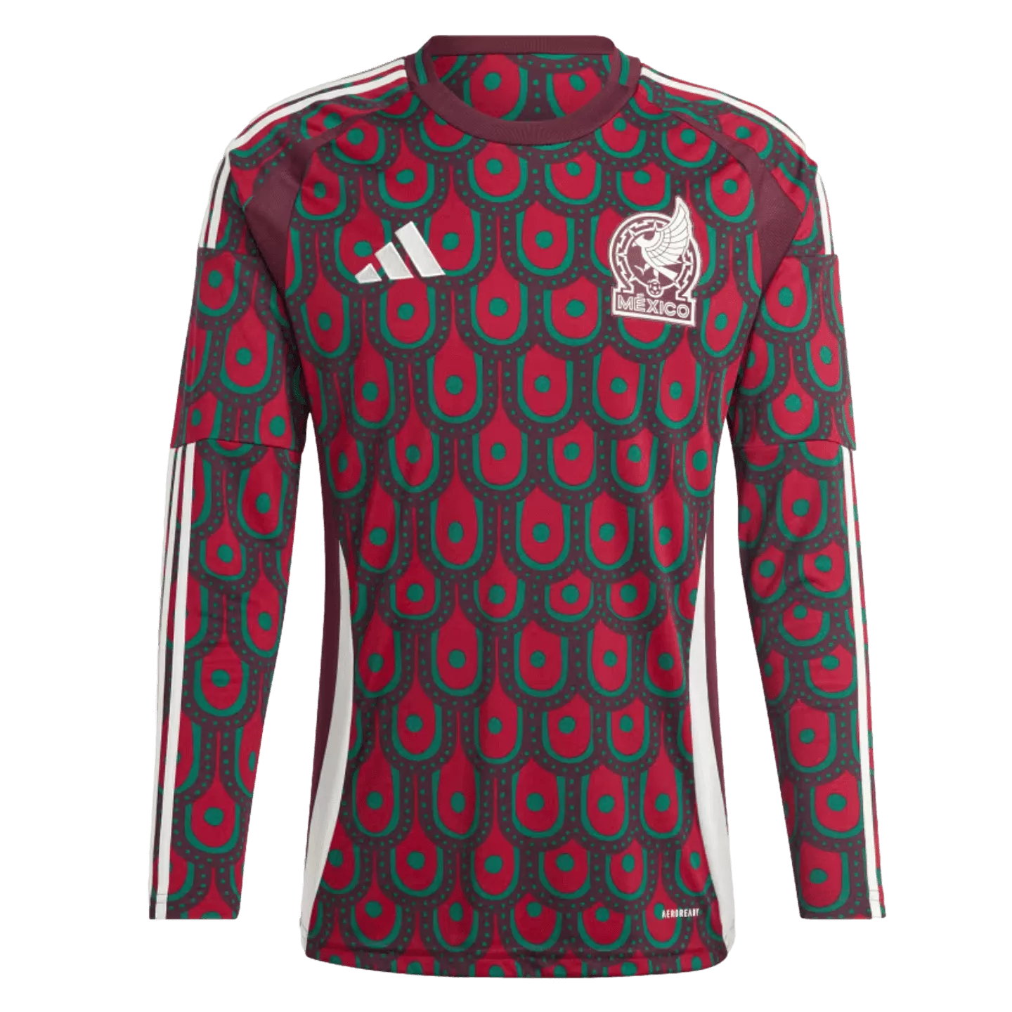 Adidas Mexico 2024 Long Sleeve Home Jersey