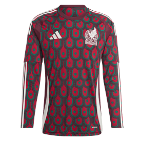 Adidas Mexico 2024 Long Sleeve Home Jersey