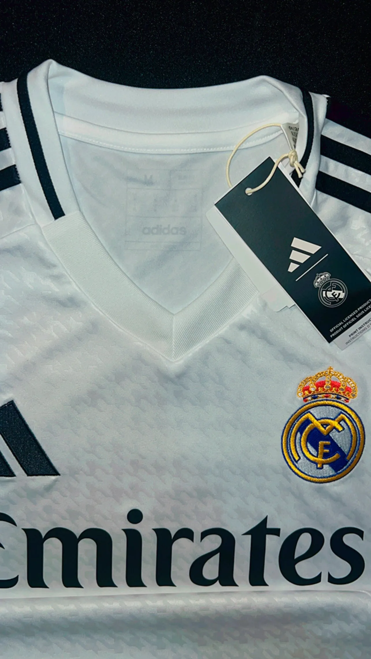 Adidas Real Madrid CF 2024 Home Authentic Replica Men Jersey