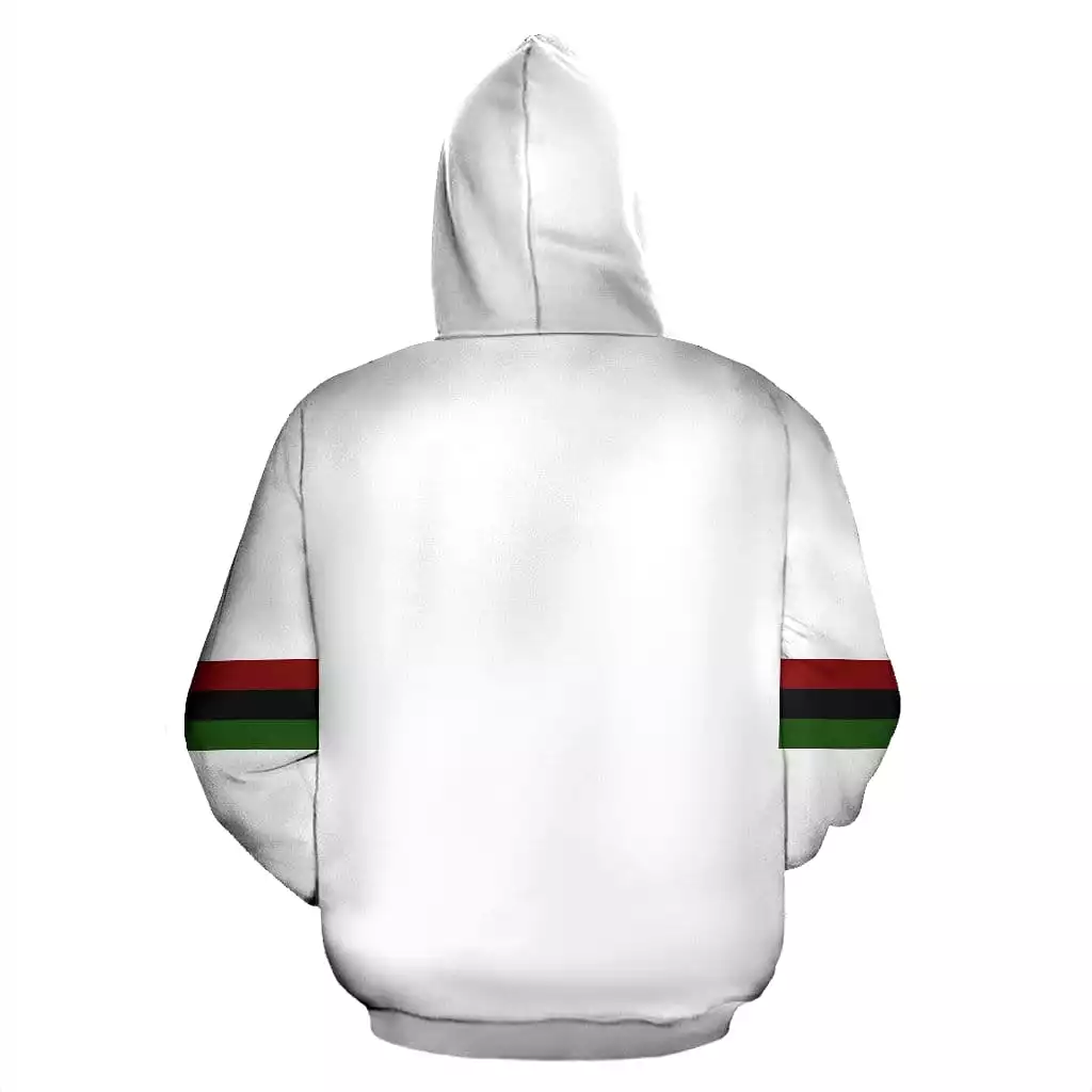 Africa PRIDE Men's White Hoodie