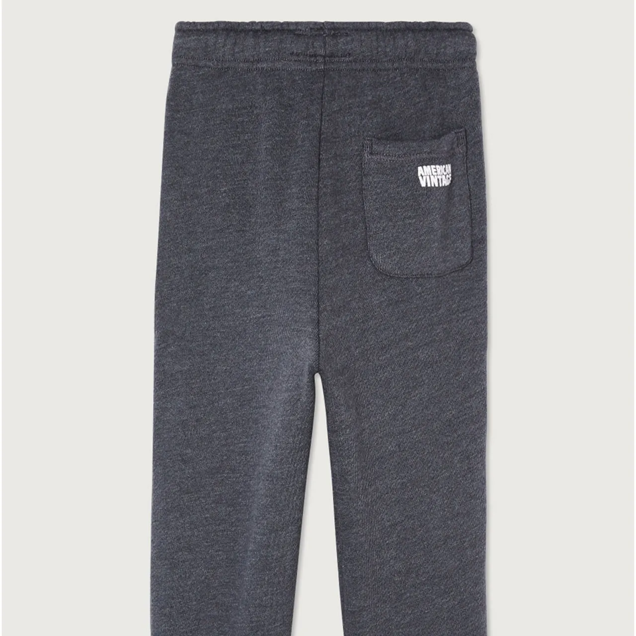 AMERICAN VINTAGE Doven Drawstring Track Pants - Charcoal