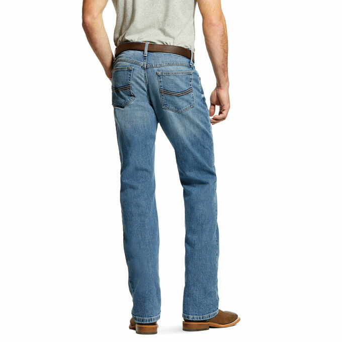 Ariat Men's M4 Low Rise Stretch Legacy Stackable Straight Leg Jean in Sawyer