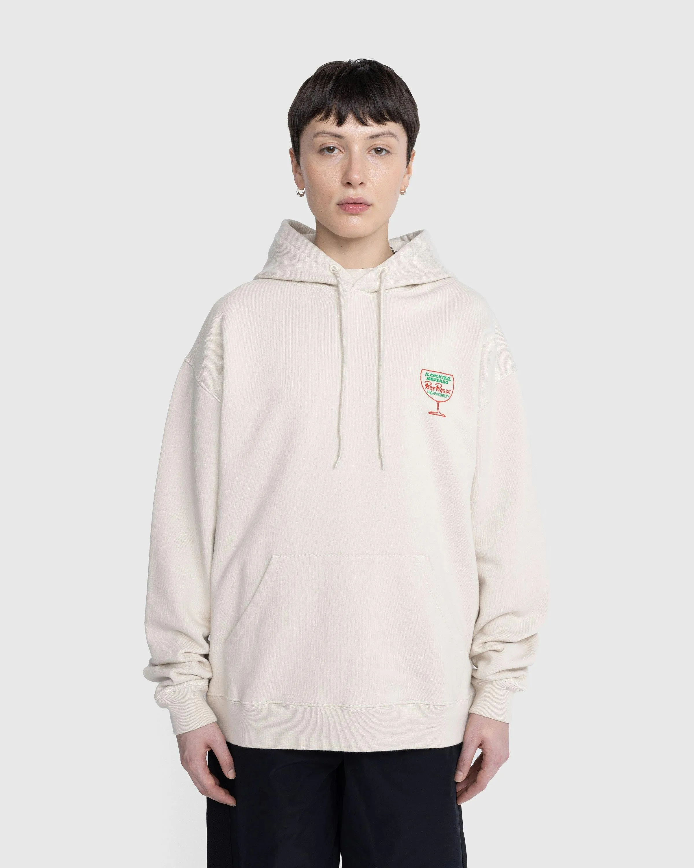 Bar Basso x Highsnobiety – Logo Hoodie Eggshell | Highsnobiety Shop