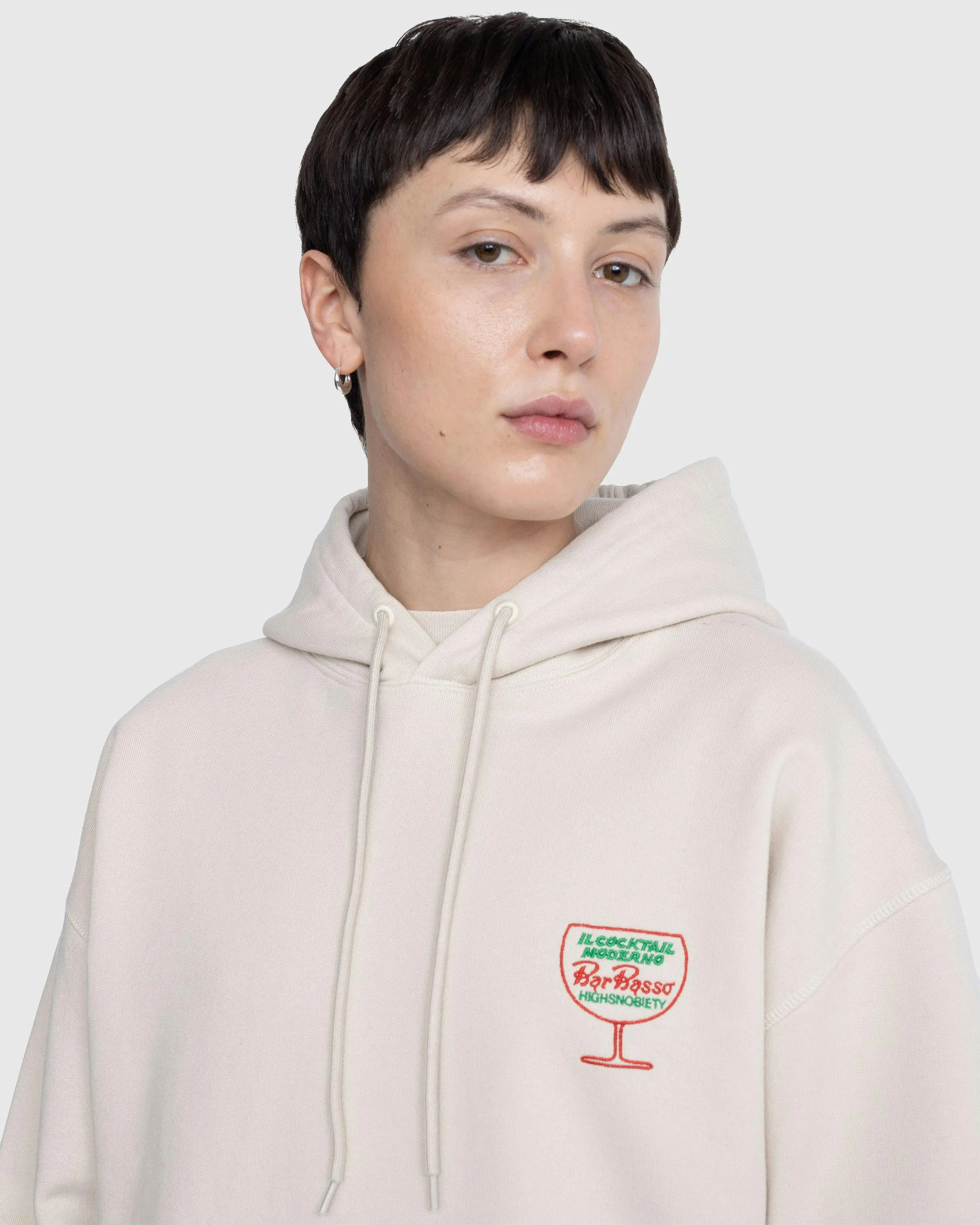 Bar Basso x Highsnobiety – Logo Hoodie Eggshell | Highsnobiety Shop