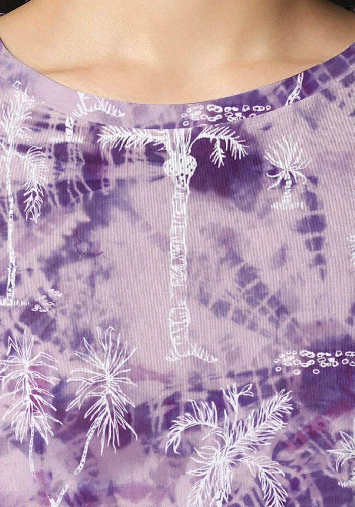 Beach All Over Printed Tie Dye Women Co-ord Set