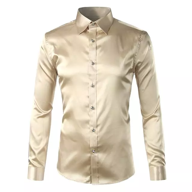 Beefheart Satin Silk Shirt For Men