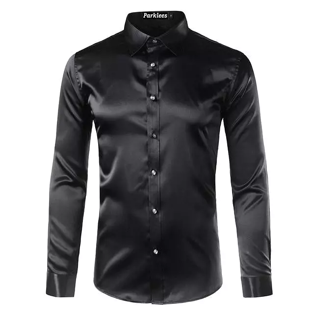 Beefheart Satin Silk Shirt For Men