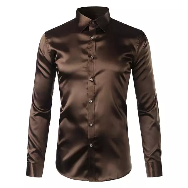 Beefheart Satin Silk Shirt For Men