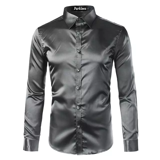 Beefheart Satin Silk Shirt For Men