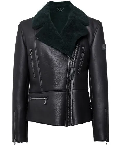 Belstaff Black Maebry Shearling Jacket | Jules B