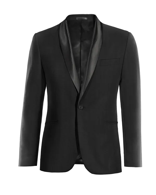  Blazer Smoking negro Ónix de entretiempo de 1 botón