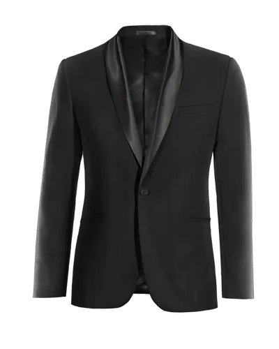  Blazer Smoking negro Ónix de entretiempo de 1 botón