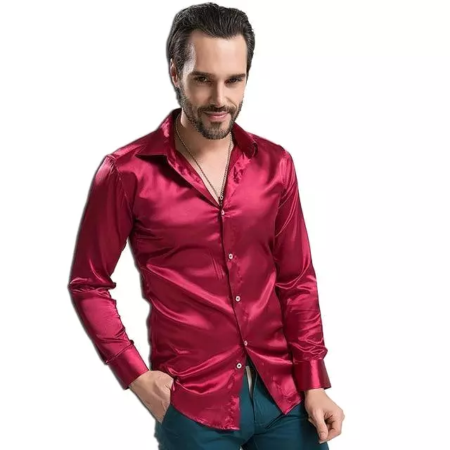 Bolan Satin Silk Shirt For Men